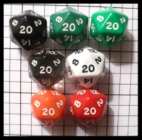 Dice : Dice - 20D - ZZ Group Misc Crystal Caste 1 Class Photo - FA collection buy Dec 2010